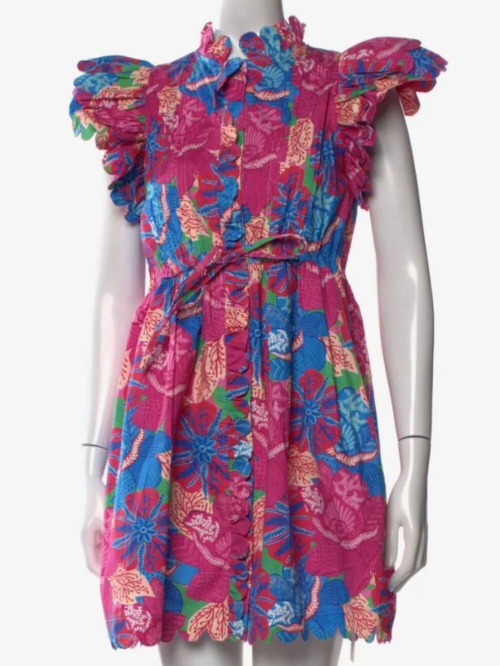 Marie by Victoria Dunn Floral Print Mini Dress NWT